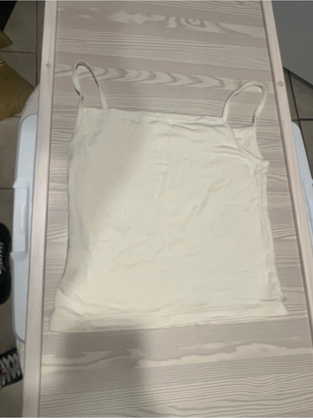 Eterne Cream Spaghetti Strap Camisole